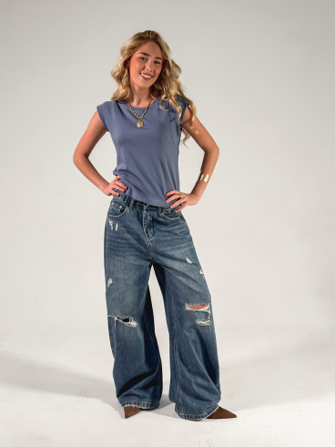 T-shirt Athènes - Bleuet