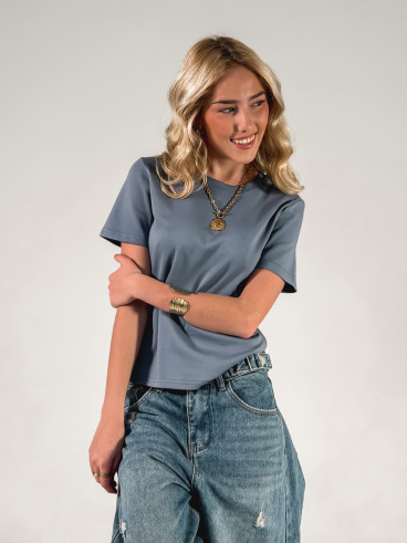 T-shirt Léontine - Bleuet