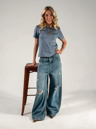 T-shirt Léontine - Bleuet