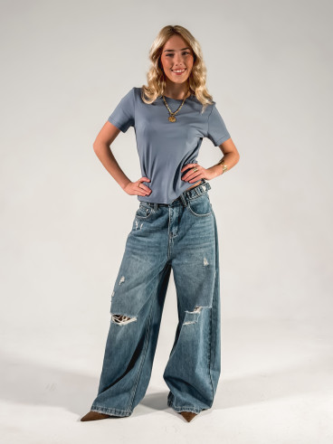 T-shirt Léontine - Bleuet