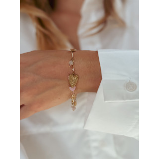 Bracelet Cuore - Doré/Rose