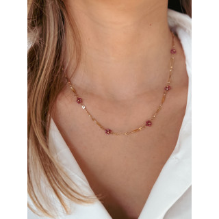 Collier Fiorella - Doré/Rose