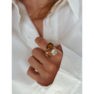 Bague Trio - Doré