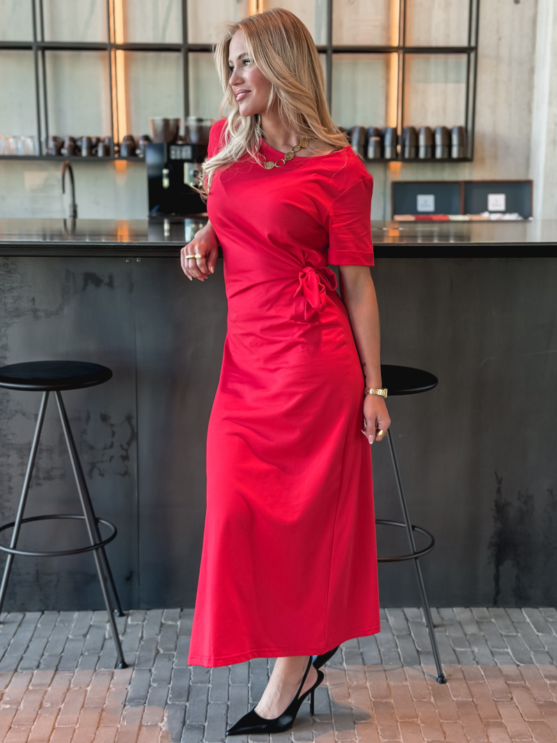Robe longue Amalia - Rouge