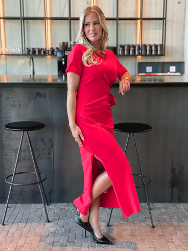 Robe longue Amalia - Rouge