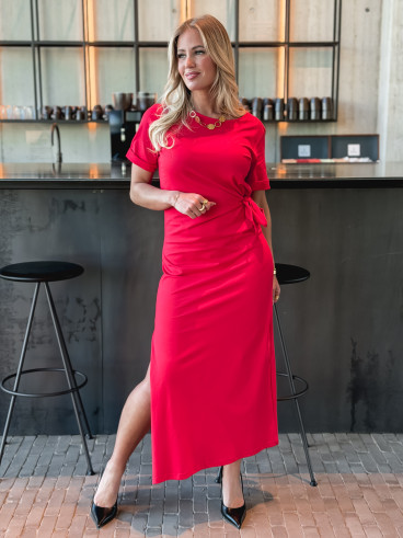 Robe longue Amalia - Rouge