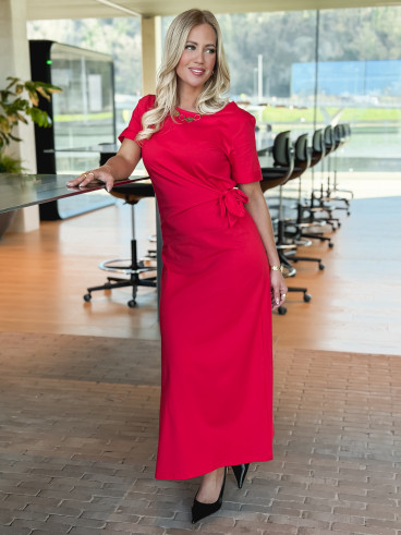 Robe longue Amalia - Rouge