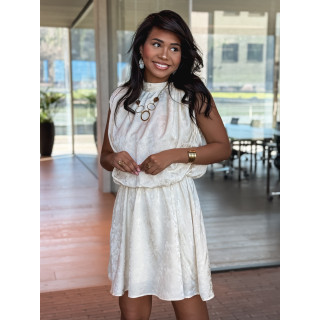 Robe courte Lyia - Crème