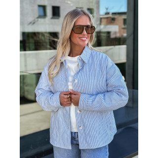 Veste lignée Solène - Bleu