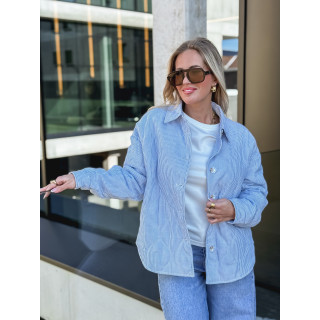 Veste lignée Solène - Bleu