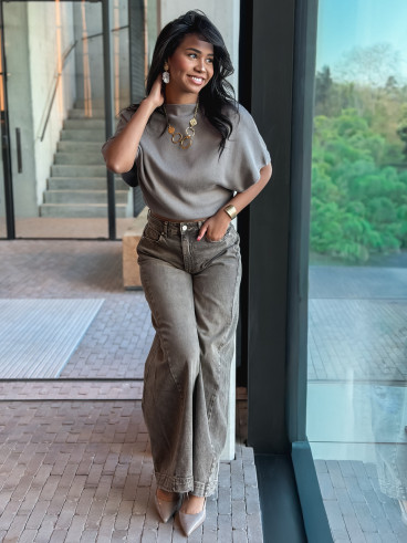 Blouse Flore - Taupe