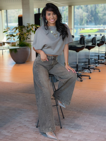 Blouse Flore - Taupe