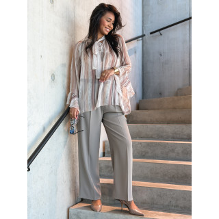 Blouse lignée Evoryne - Beige