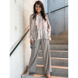 Blouse lignée Evoryne - Beige