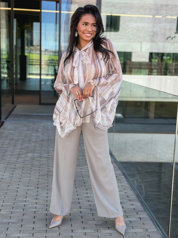 Blouse lignée Evoryne - Beige