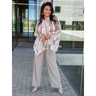 Blouse lignée Evoryne - Beige