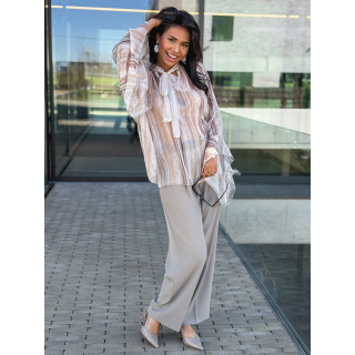 Blouse lignée Evoryne - Beige