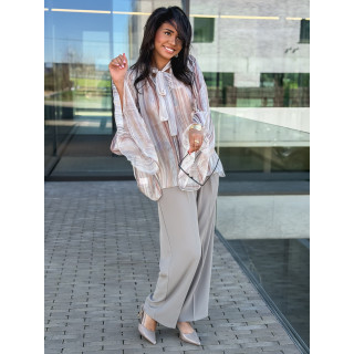 Blouse lignée Evoryne - Beige