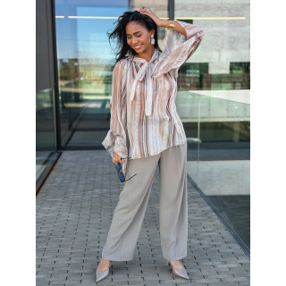 Blouse lignée Evoryne - Beige