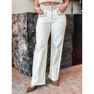 Jeans Milona - Crème