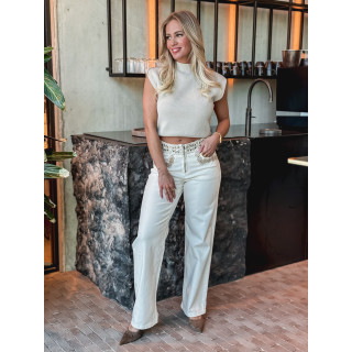 Jeans Milona - Crème