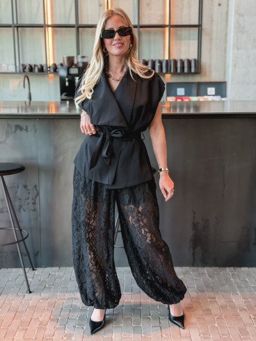 Veste sans manches Mélissa - Noir