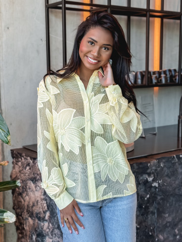 Chemise Orélya - Jaune