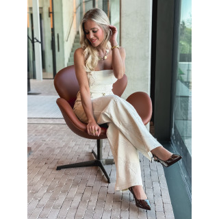 Bustier en jeans Débora - Beige