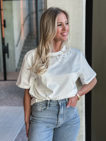 T-shirt Elzena - Blanc