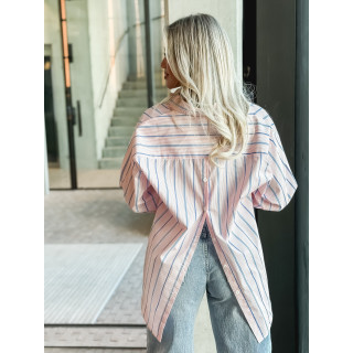 Chemise lignée Océlina - Rose