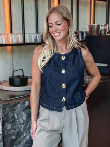 Gilet Sans manches Annely - Bleu Marine