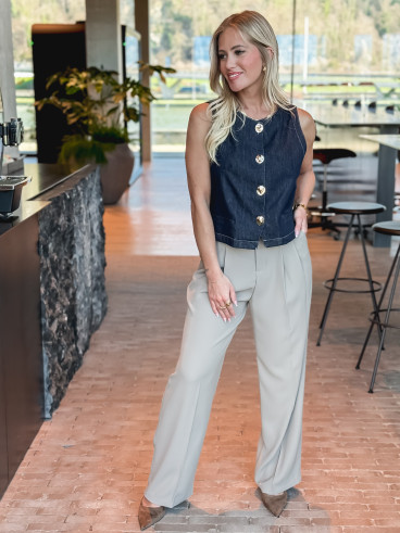 Gilet Sans manches Annely - Bleu Marine