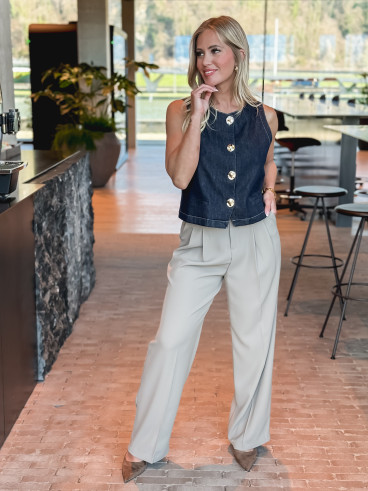 Gilet Sans manches Annely - Bleu Marine