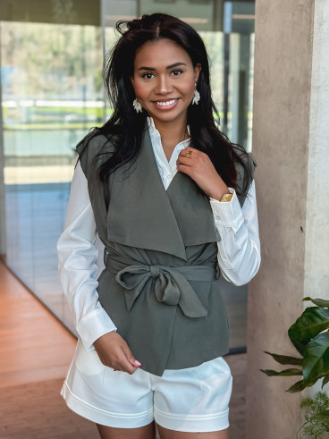 Veste sans manches Mélissa - Kaki