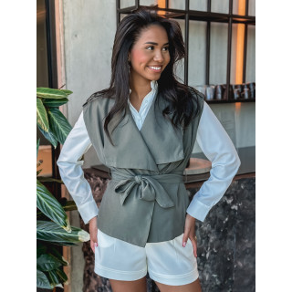 Veste sans manches Mélissa - Kaki