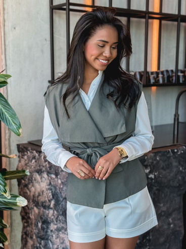 Veste sans manches Mélissa - Kaki