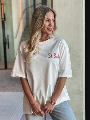 T-shirt "St Barth" - Blanc