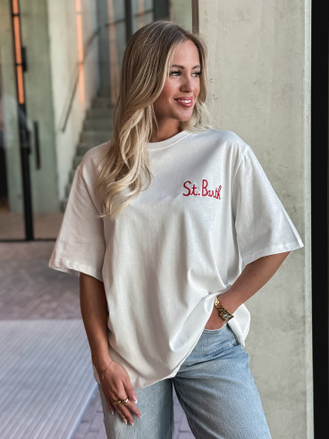 T-shirt "St Barth" - Blanc
