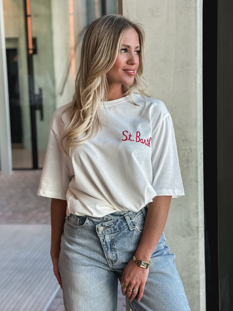 T-shirt "St Barth" - Blanc