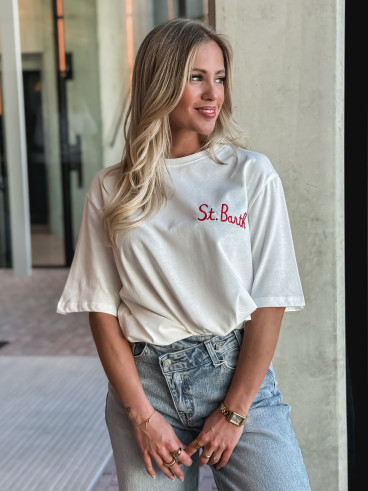 T-shirt "St Barth" - Blanc