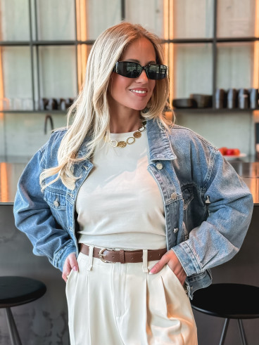 Veste en jeans Olivéana - Bleu