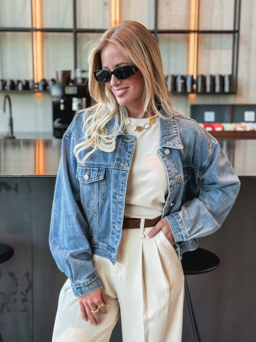 Veste en jeans Olivéana - Bleu