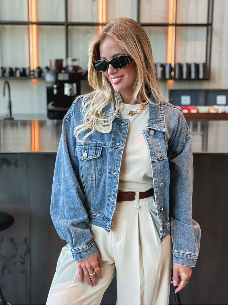 Veste en jeans Olivéana - Bleu