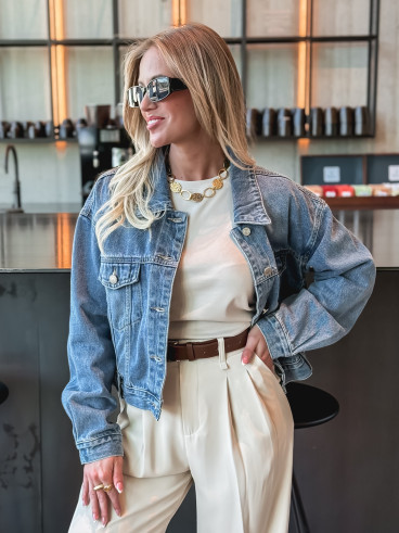 Veste en jeans Olivéana - Bleu