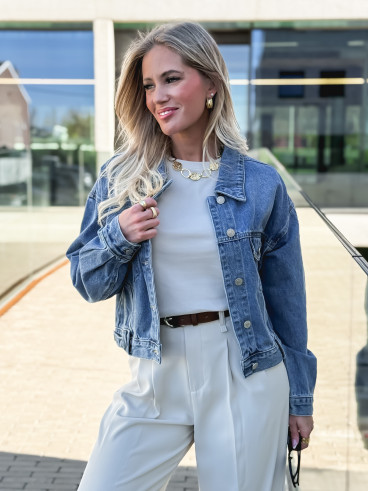 Veste en jeans Olivéana - Bleu