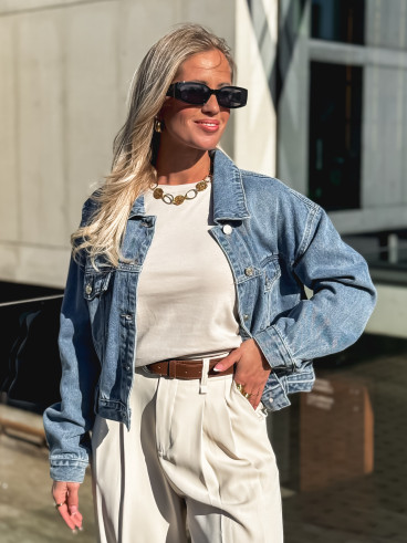 Veste en jeans Olivéana - Bleu