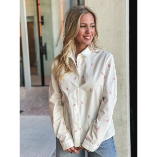 Chemise Anasthasia - Blanc/Rose