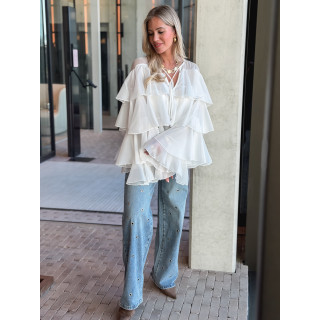 Blouse Lindianna - Blanc