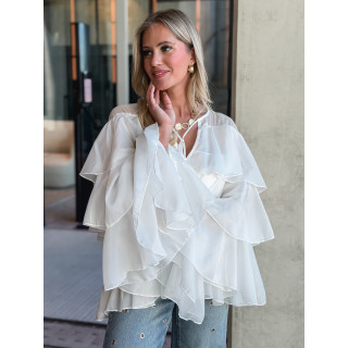 Blouse Lindianna - Blanc