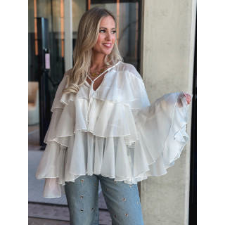 Blouse Lindianna - Blanc